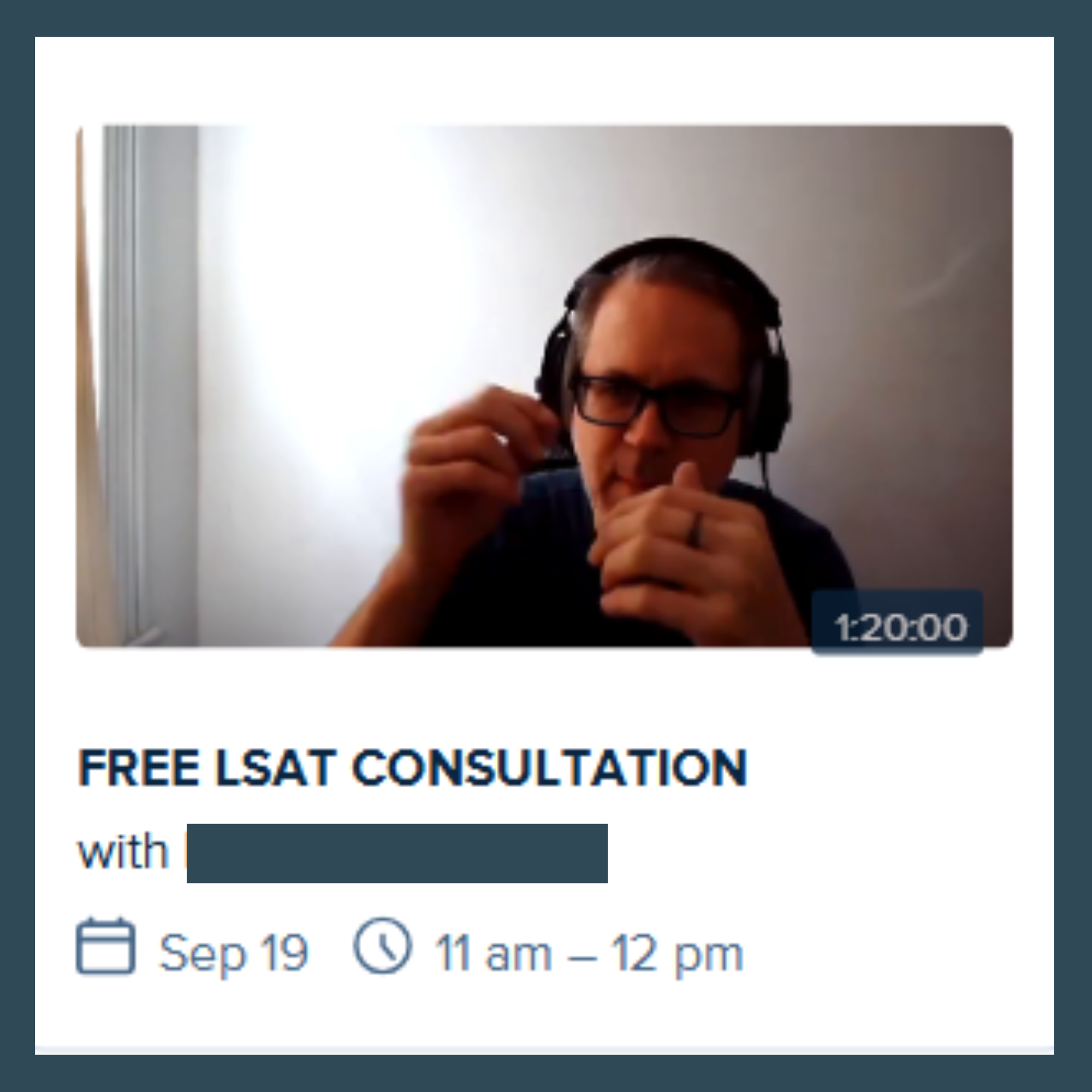Free LSAT consultation feedback from a student